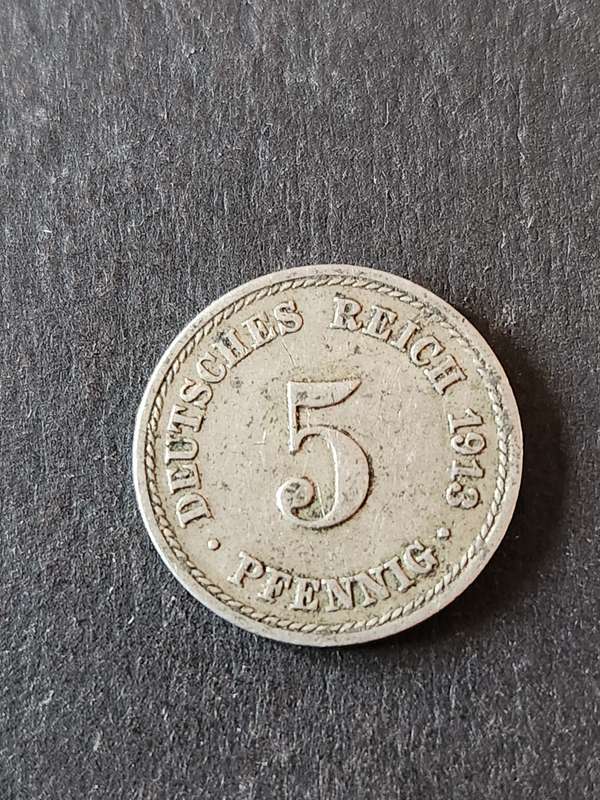 Deutsches Reich 5 Pfennig 1913 - as per photograph