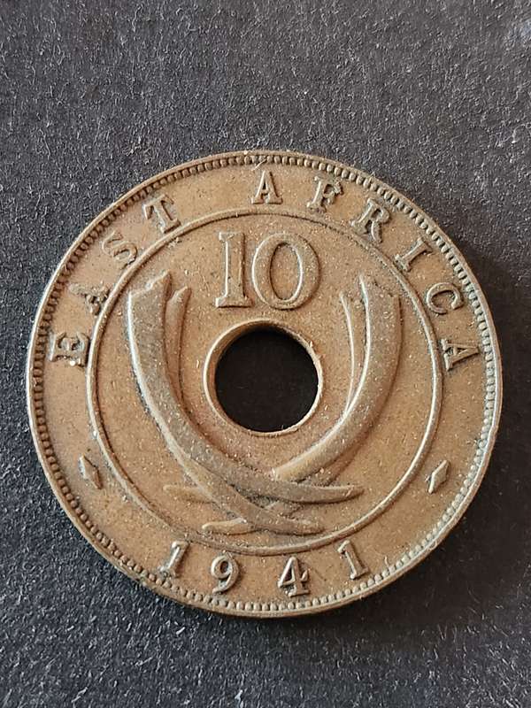 East Africa 10 Cents 1941 - as per photograph