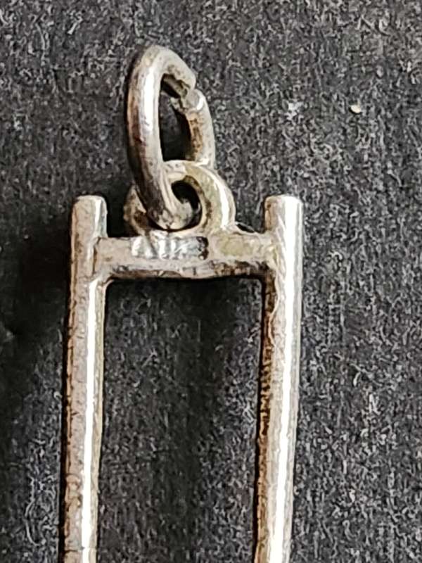 Vintage Silver Rickshaw Charm 1.9g - as per photograph
