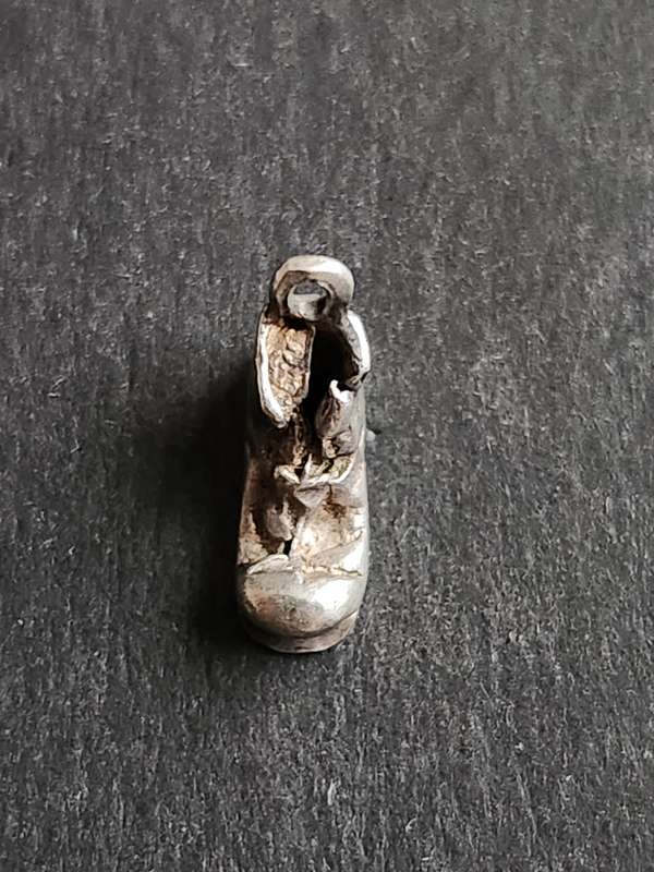 Vintage Silver Boot Charm 1.2g - as per photograph