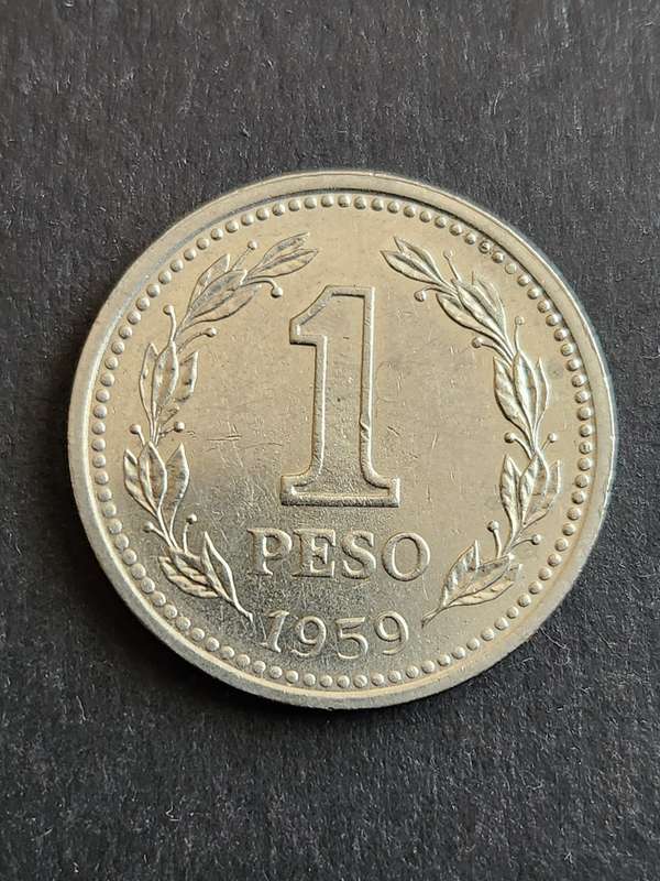 Argentina 1 Peso 1959 - as per photograph
