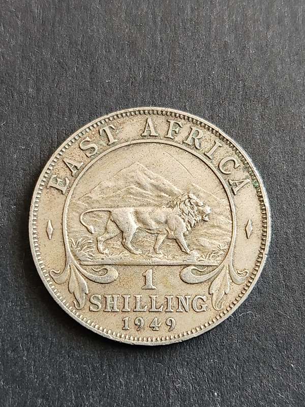 East Africa 1 Shilling 1949 - as per photograph