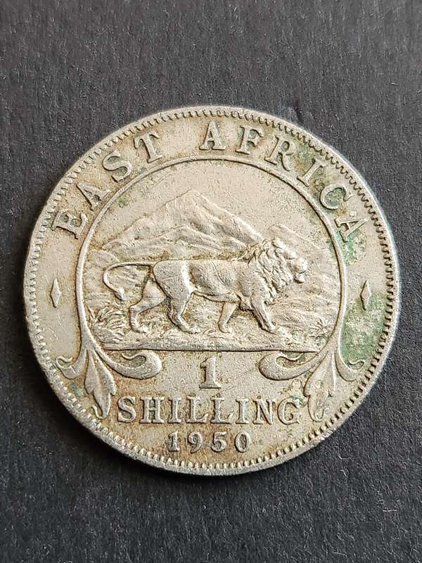 East Africa 1 Shilling 1950 - as per photograph