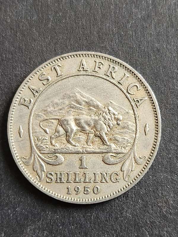 East Africa One Shiiling 1950 - as per photograph