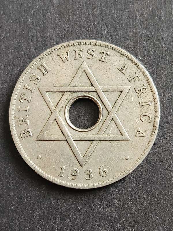 British West Africa One Penny 1936 -as per photograph