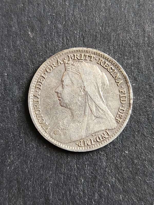 UK Threepence 1895 - as per photograph