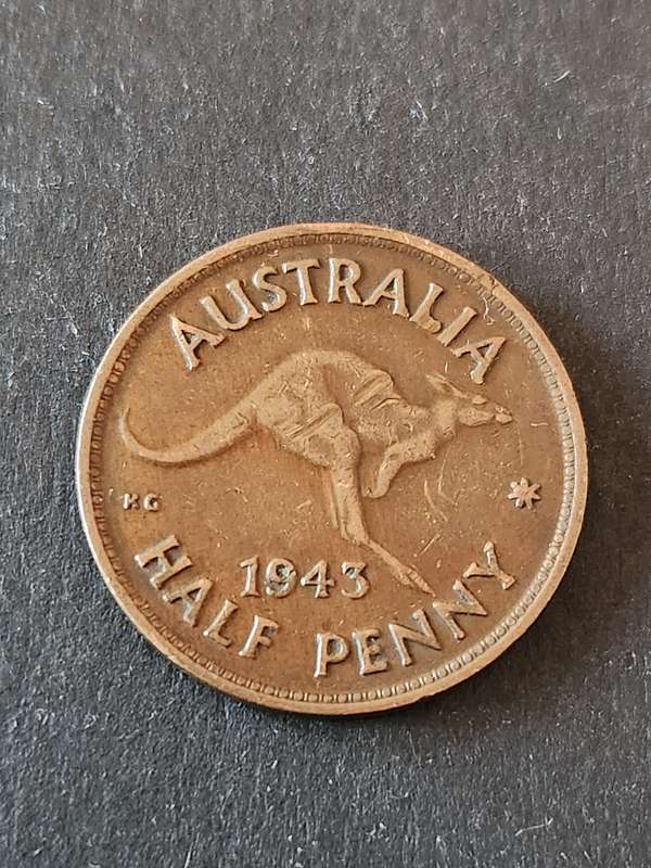 Australia 1/2 Penny 1943 - as per photograph