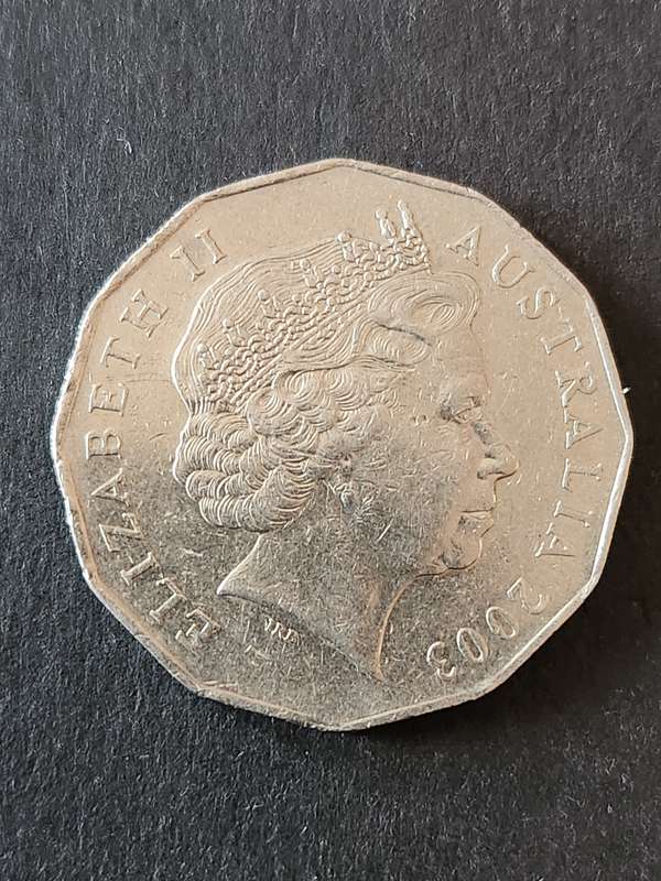 Australia 50 Cents 2003 (Australia's Volunteers) - as per photograph