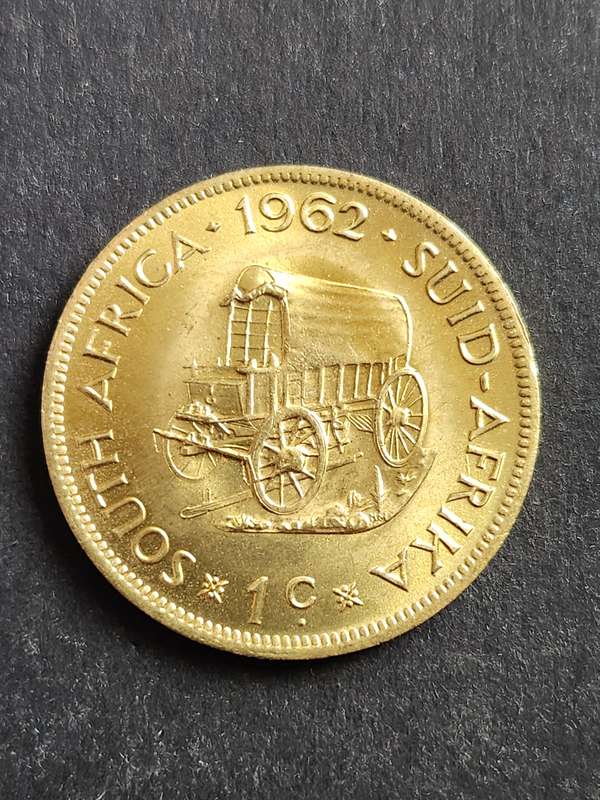 Republic One Cent 1962 BU - as per photograph
