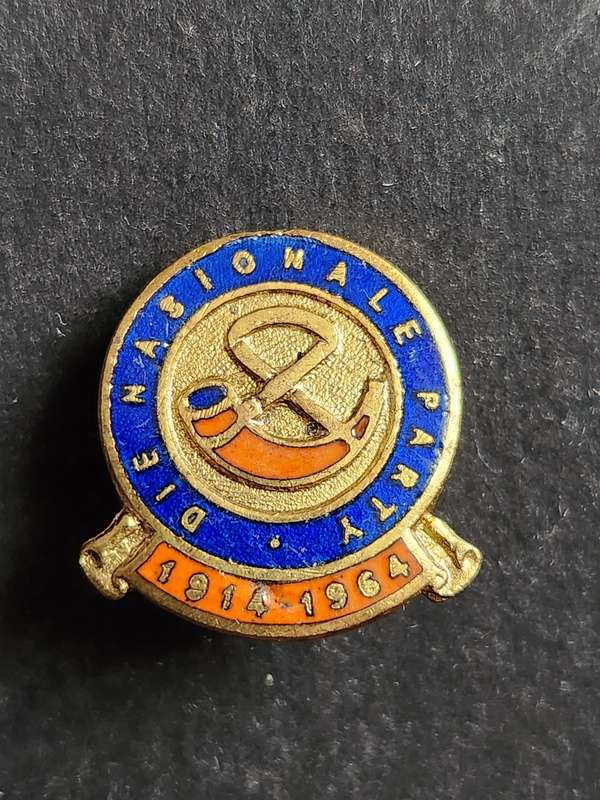 National Party 1914-1964 50 Year Commemorative Lapel Pin Badge - as per photograph