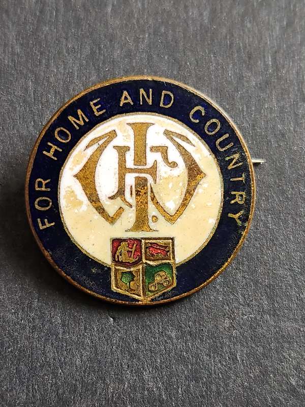 For Home and Country Enamel Pin Badge- as per photograph