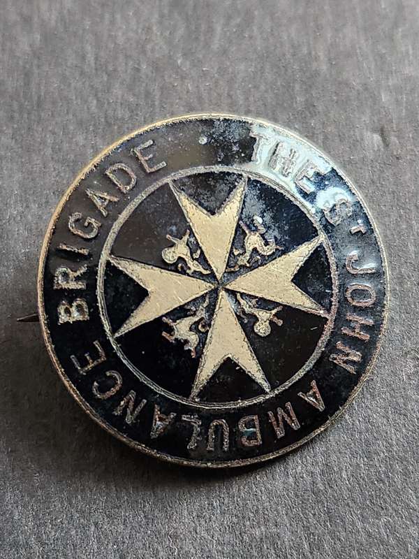 The St. John's Ambulance Brigade Pin Badge - as per photograph