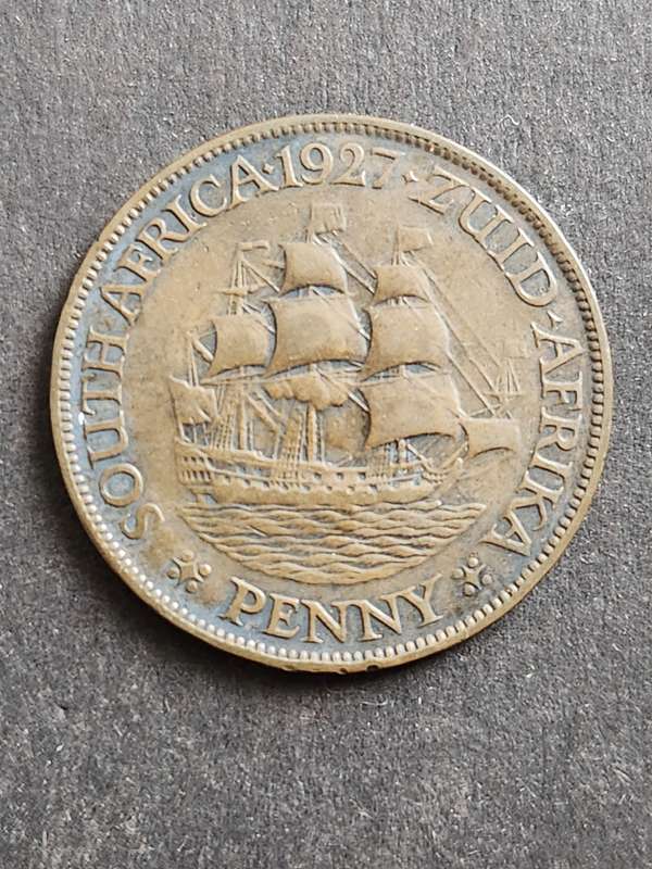 Union Penny 1927 Filler Coin - as per photograph