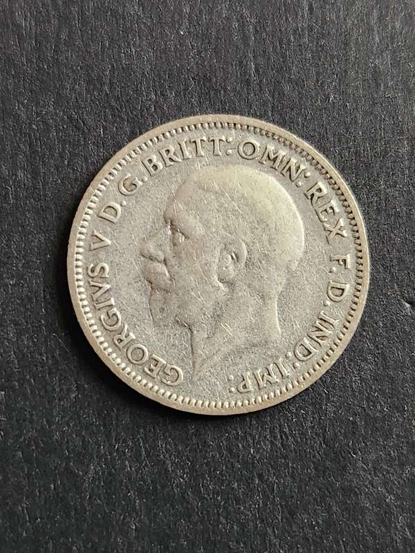 UK Sixpence 1936 Silver - as per photograph