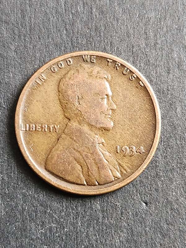 USA One Cent 1934 - as per photograph