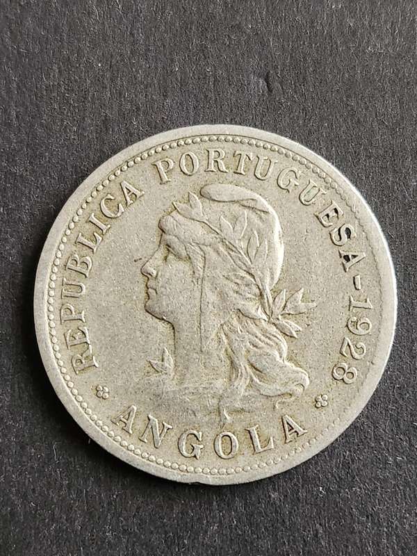Republica Portuguesa Angola 50 Centavos 1928 - as per photograph