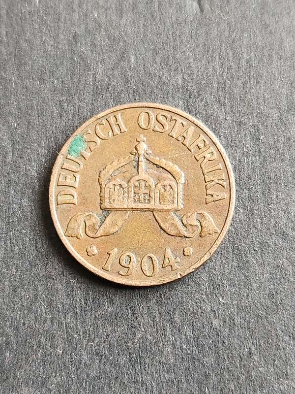 Deutsch Ostafrika 1 Heller 1904A - as per photograph