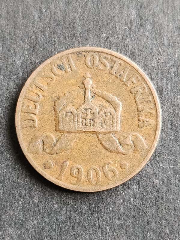Deutsch Ostafrika 1 Heller 1906A - as per photograph