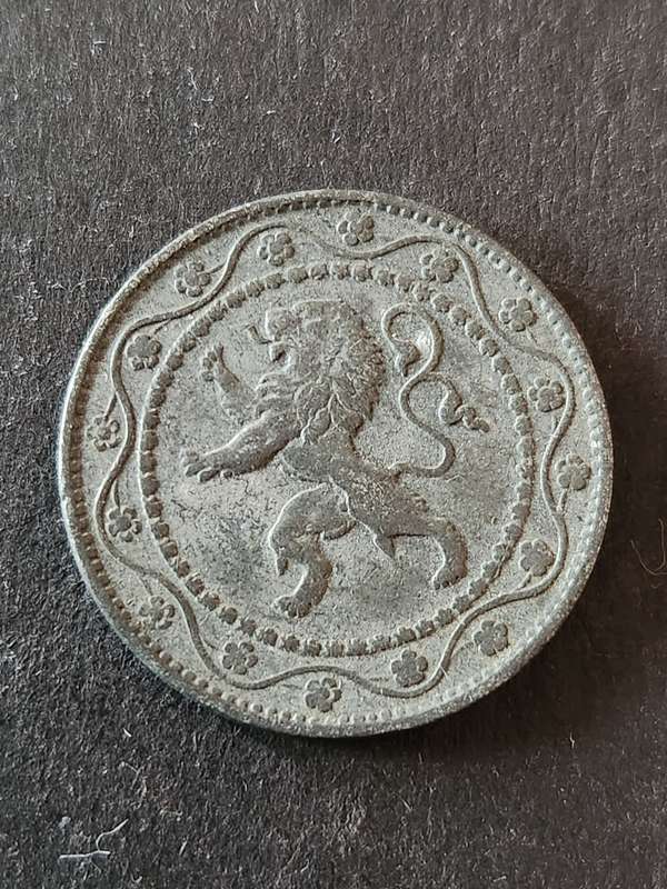 Belgium 25 Centisimi 1918 - as per photograph