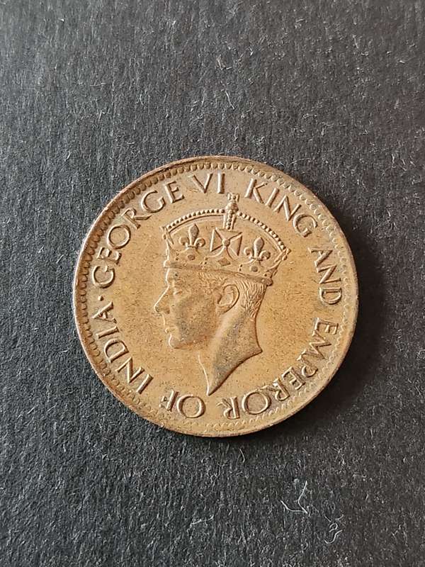 Ceylon 1 Cent 1943 - as per photograph