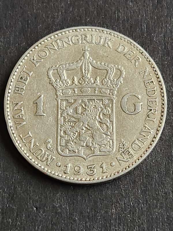Nederlands One Gulden 1931 Silver - as per photograph
