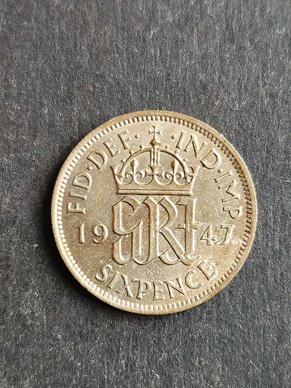 UK Sixpence 1947 (nice condition) - as per photograph