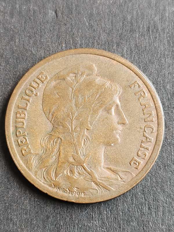 France 10 Centimes 1916 - as per photograph