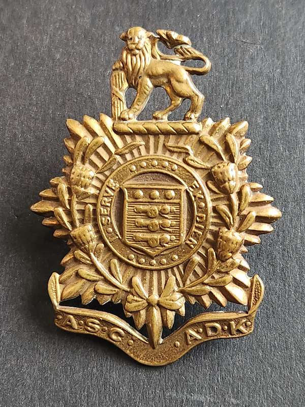 The SA Army Service Corps ASC/ADK Collar Badge - as per photograph