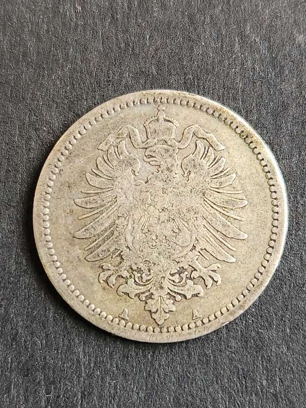 Deutsches Reich 50 Pfennig 1876 Silver  - as per photograph