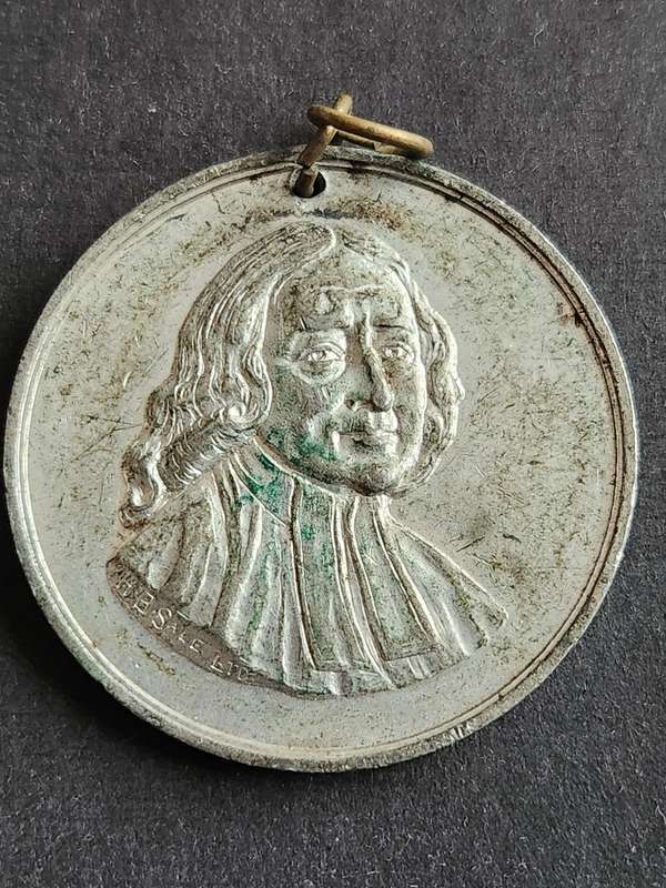 Wesleyan Methodist 20th Century Fun Pewter Medallion 40mm x 40 mm - as per photograph