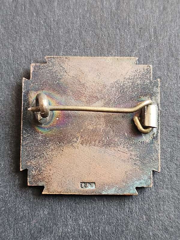 SA WWII Miniature Death Bronze Plaque/Brooch - as per photograph