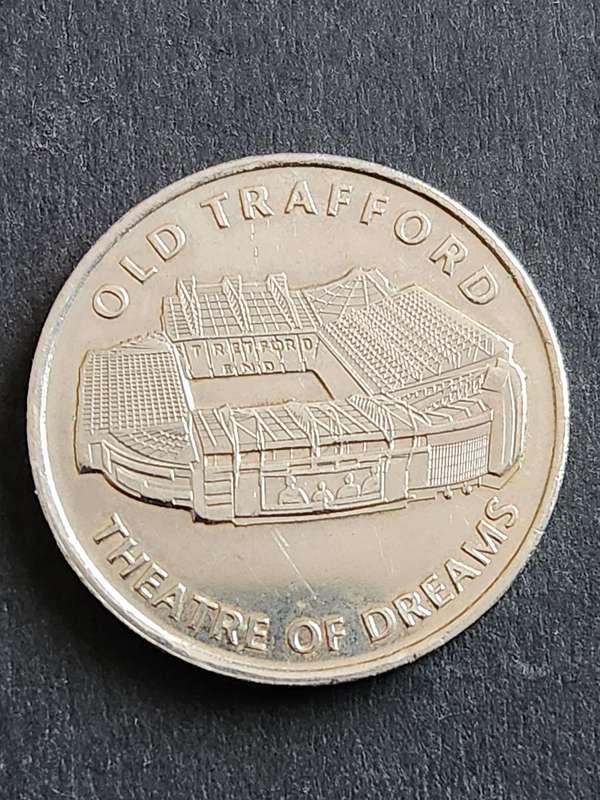 Manchester United Old Trafford Threatre of Dreams Nickel Plated Medallion- as per photograph