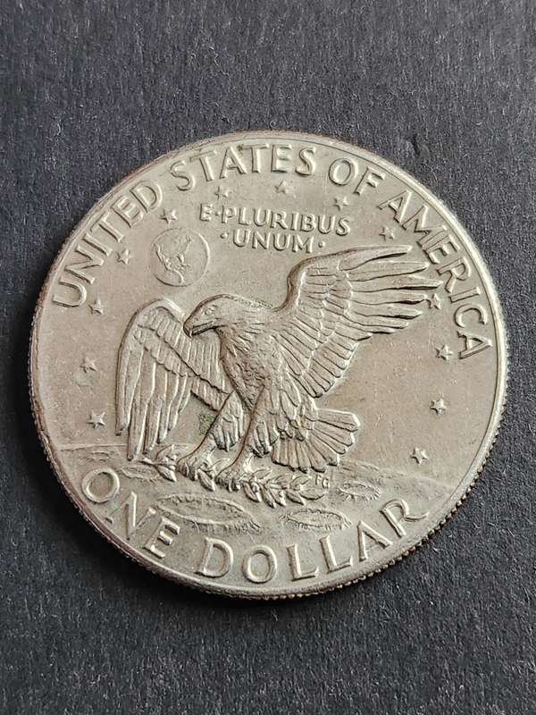 USA Eisenhower One Dollar 1974D - as per photograph