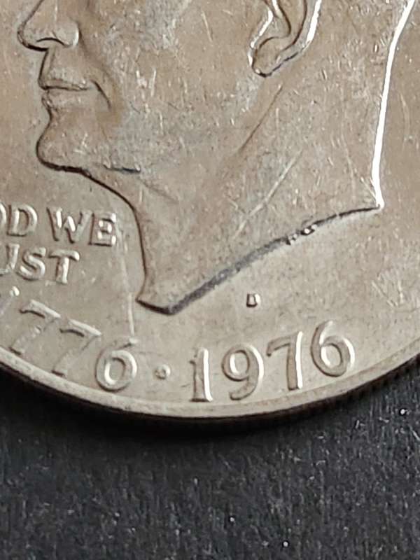 USA Eisenhower One Dollar 1976D - as per photograph