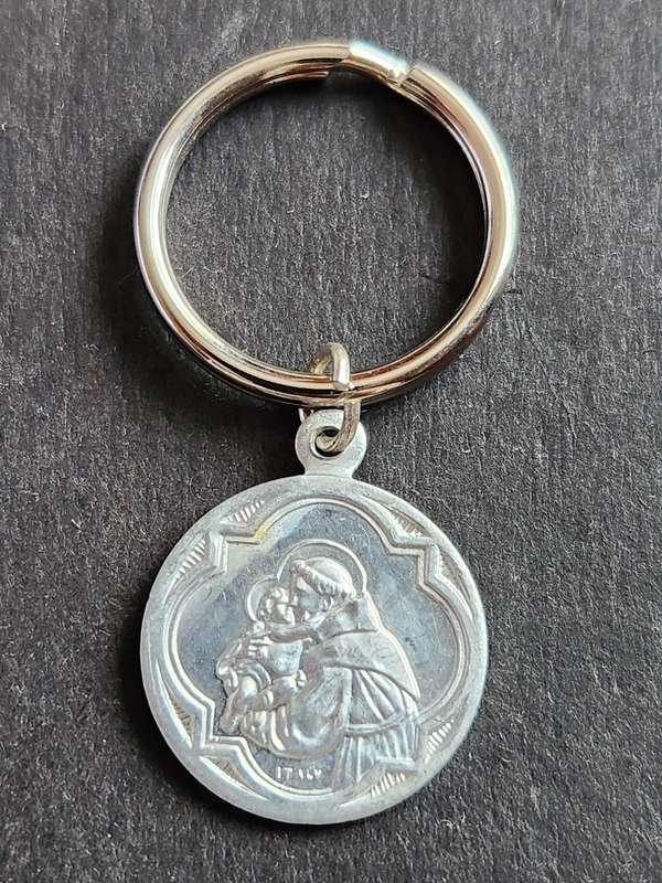 Vintage Sacred Heart of Jesus Keyring - as per photograph