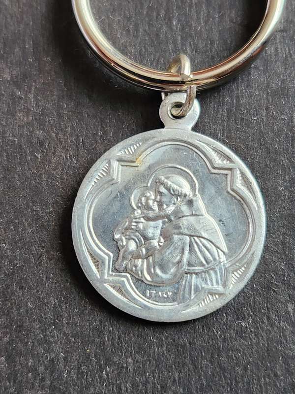 Vintage Sacred Heart of Jesus Keyring - as per photograph
