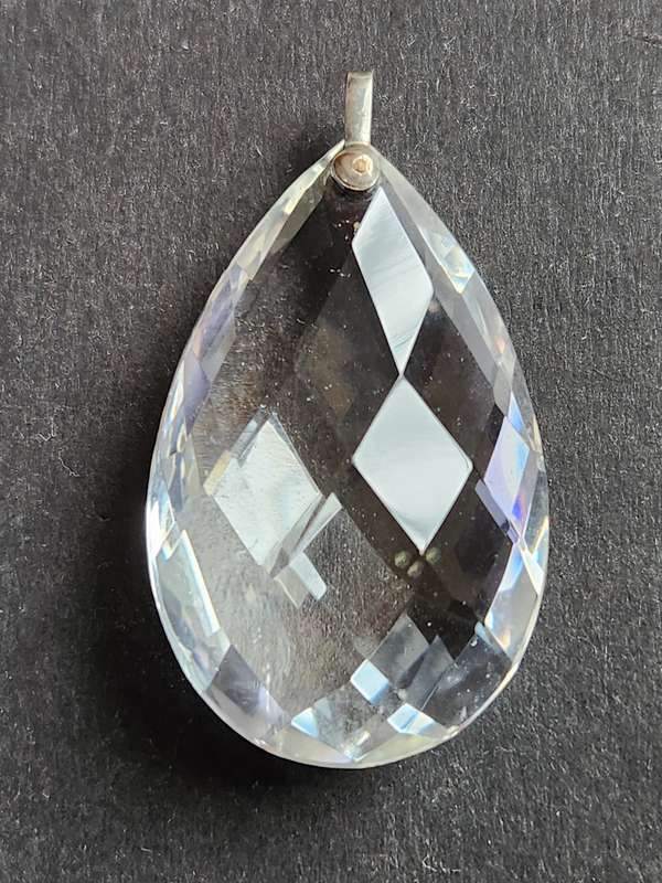 Vintage Art Deco Rock Crystal Pendant - as per photograph