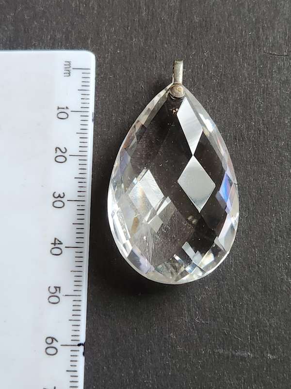 Vintage Art Deco Rock Crystal Pendant - as per photograph