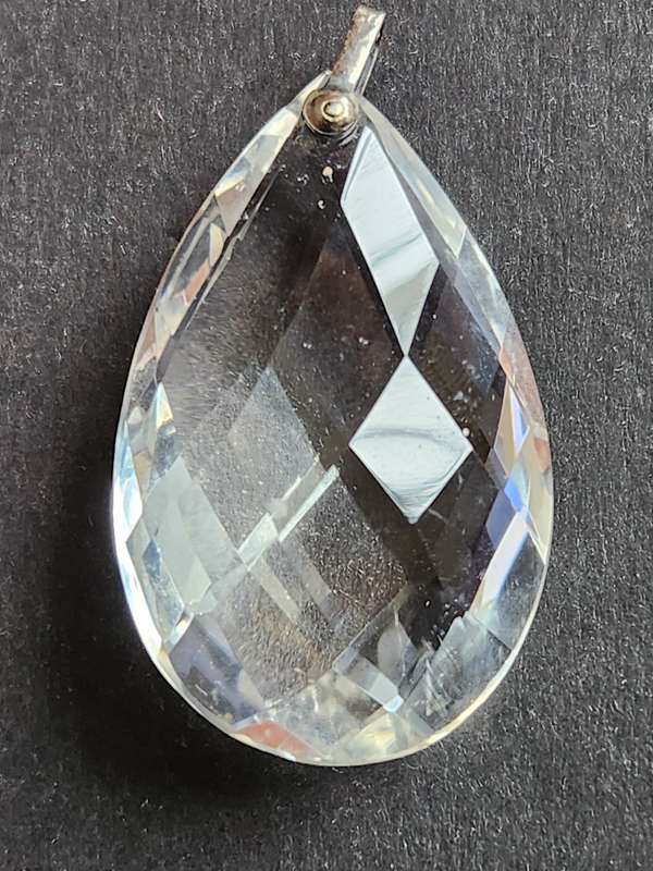 Vintage Art Deco Rock Crystal Pendant - as per photograph