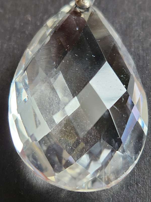 Vintage Art Deco Rock Crystal Pendant - as per photograph