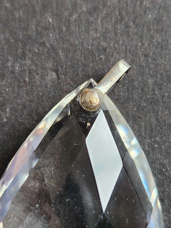 Vintage Art Deco Rock Crystal Pendant - as per photograph