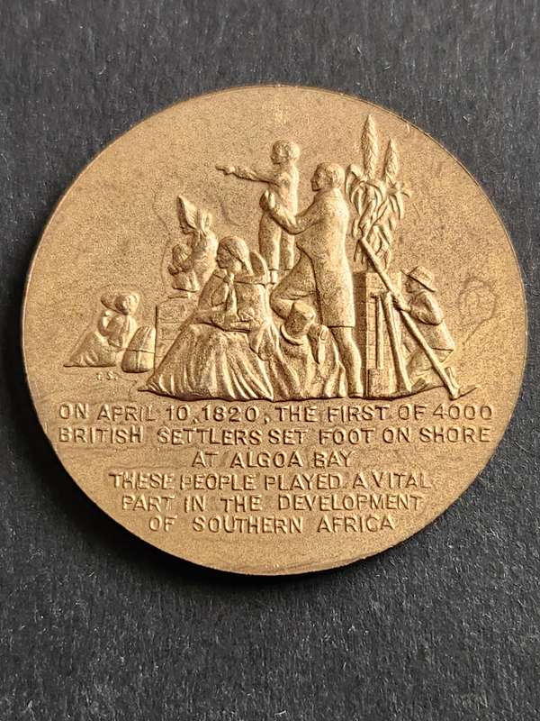 Medallion 150th Anniversary of the Arrival of the 1830 Settlers - as per photograph
