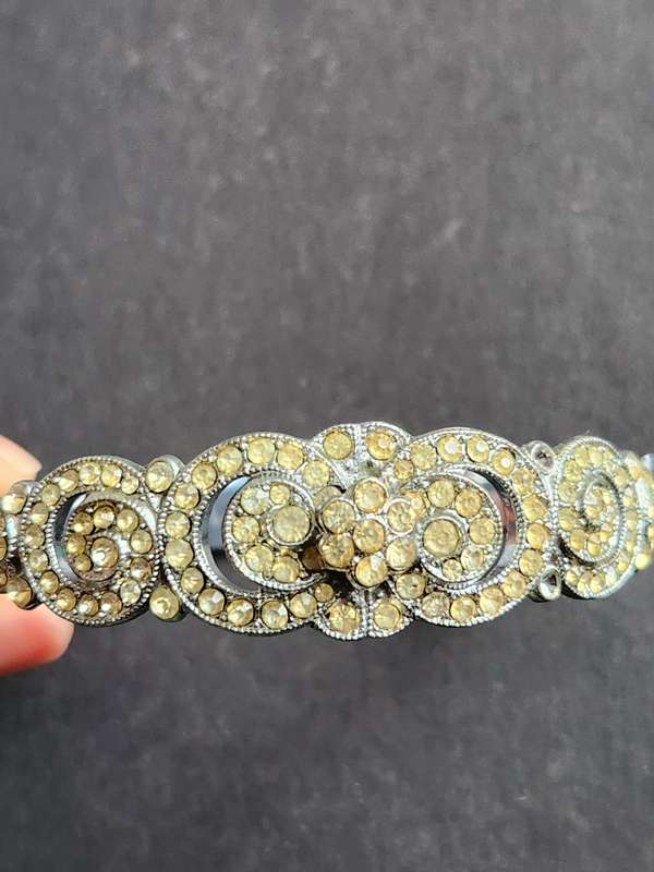 Art Decor Costume Jewellery Bracelet (2 missing stones) - as per photograph