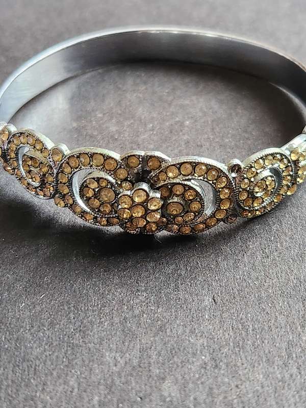 Art Decor Costume Jewellery Bracelet (2 missing stones) - as per photograph