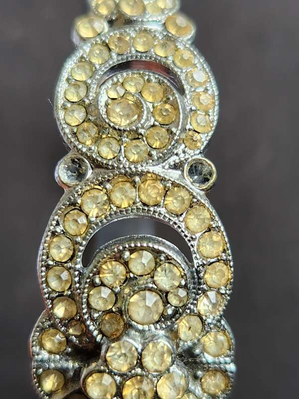 Art Decor Costume Jewellery Bracelet (2 missing stones) - as per photograph