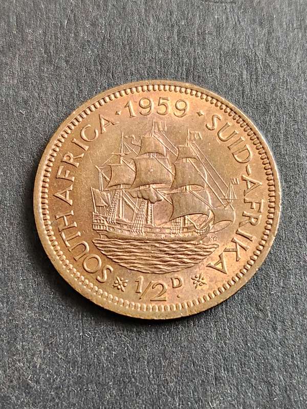 Union 1/2 Penny 1959 - as per photograph
