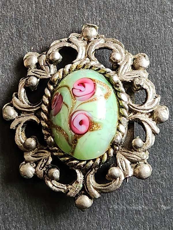 Astri Holthe Vintage Pewter Brooch - as per photograph