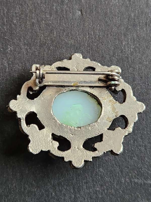 Astri Holthe Vintage Pewter Brooch - as per photograph