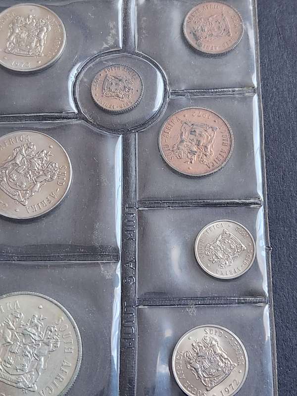 SA Mint Pack 1972 (including Silver One Rand) - as per photograph