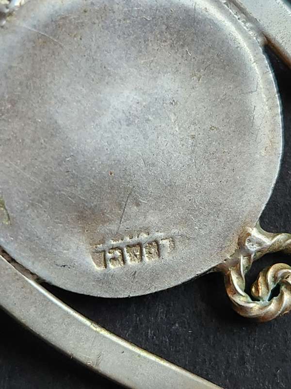 Vintage Silver Plated Mother of Pearl Bracelet - as per photograph
